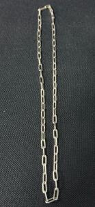 Sterling Silver .925 Paperclip Link Chain Necklace, 20 in, 3 mm, Made in Italy, Lobster Clasp