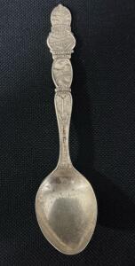 Sterling Silver Columbia River Highway Portland Oregon Souvenir Spoon Webster Co. 5.75"