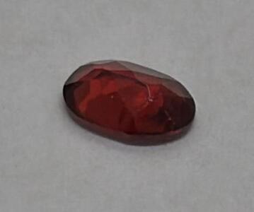 .8ct Oval Faceted Red Ruby, Deep Red, Loose Gemstone