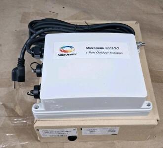 (1) Microsemi PowerDsine 9001GO 1-Port Outdoor Midspan PD-9001GO/AC -NA