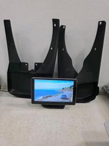 Universal FL00064-SZ Mud Flaps Front Pair, Black, with Instructions, 8-Inch Display Unit