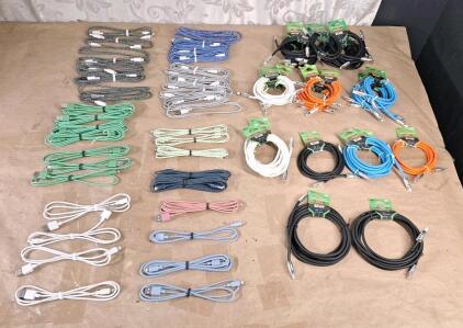 (30) Assorted USB C To Lighting Cables & (38) Assorted USB A To Lighting Cables