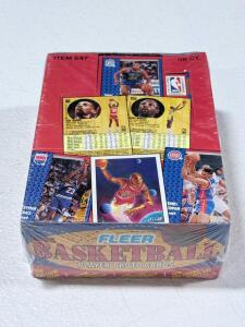 1991 Fleer Basketball Box &ndash; Factory Sealed, 36 Packs, NBA Licensed, ITEM 547, Jordan Cards Possible
