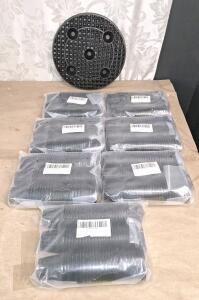 (7) 75-Piece 2" Net Cup Pot Sets & (3) Plastic Planter Stands