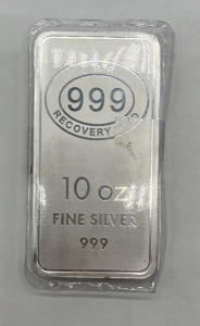 Ten Ounce Fine Silver Bar