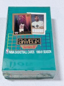 1990-91 SkyBox Series II NBA Basketball Cards Factory-Sealed Box &ndash; 36 Packs, 540 Cards