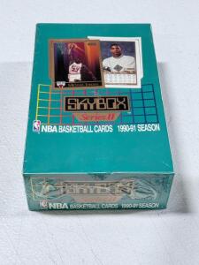 1990-91 SkyBox NBA Basketball Cards Series II Sealed Box, 36 Packs, Michael Jordan Featured