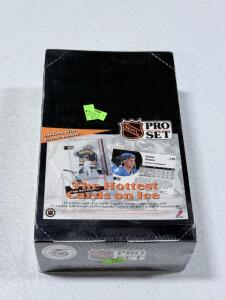 1991-92 NHL Pro Set Hockey Trading Card Box - 36 Packs, Factory Sealed, 75th Anniversary