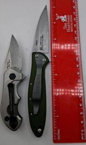 Zero Tolerance 0022 CPM 20CV & Kershaw Leek 1660OL Sandvik 14C28N Folding Knives USA