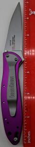 Kershaw 1660PUR Leek Folding Knife, Purple Aluminum Handle