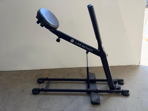 The DB Method Squat Machine &ndash; Black, Foldable, Adjustable Seat, 250 lbs Capacity