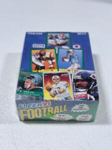 1991 Fleer NFL Football Factory Sealed 36 Pack Box, 540 Cards, Pro-Visions, All-Pro Inserts
