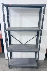 4-Tier Metal Storage Shelving Unit, 72" H x 36" W x 18" D, 2000 lbs Capacity