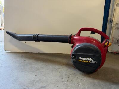 Homelite Vac Attack II Gas Blower/Vacuum, 200 MPH, 25cc, 2-Cycle Engine, Serial AG0104700