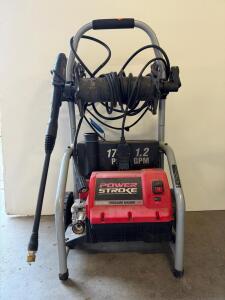 PowerStroke PS14133 Electric Pressure Washer, 1700 PSI, 1.2 GPM, 13A, 120V, Hose/Gun, Detergent Tank