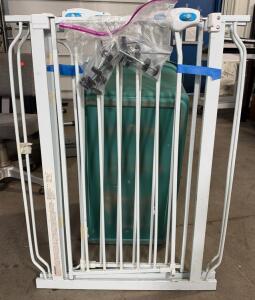 2-Regalo Metal Pressure Mount Gate, Adjustable approximately 29&ndash;39" Wide x 30" Tall, Extras Included