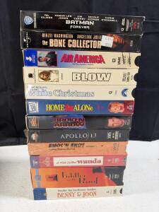 40-Movie VHS Lot: Action, Comedy, and Classic Family Films, Warner, Universal, Fox, Sealed & Rare