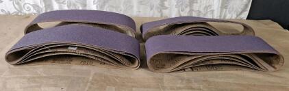(20) 3M 716D Regalite Resin Bond Cloth Sanding Belts, 60-Grit, 4" x 36"