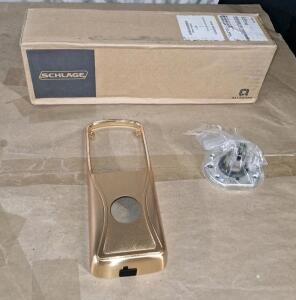 (1) Schlage AD/CO Series Lever Conversion Kit W/ Exterior Escutcheon Cover & Spring Cage