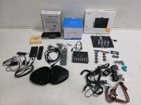 Wacom Intuos Drawing Tablet, RODECaster Pro Mixer, Geevon Pet Clipper, HD Camera, Accessories Lot