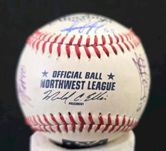 Autographed Rawlings Official Northwest League Baseball with Multiple Signatures