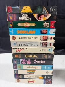 VHS Movie Lot - 41 Classic Films: Star Wars, Casablanca, Die Hard, Rain Man, GoodFellas, Dirty Dancing