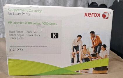 (1) Genuine Xerox for HP 27X Black Toner Cartridge C4127X For LaserJet 4000, 4050