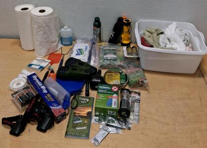 Complete Camping Supplies Kit &ndash; Coast Headlamps, Thermacell, Flashlight, Hygiene, Duracell Batteries