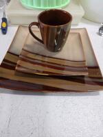 Assorted Kitchenware Lot: Glassware, Ceramic Serveware, Pitchers, Mixing Bowls, Utensils, Plates - 2