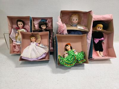 Madame Alexander 8" Little Women & Storybook Dolls Lot, Original Boxes, Hang Tags, Near Mint