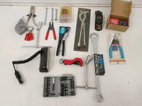Assorted Hand and Automotive Tool Lot &ndash; Stanley, Channel Lock, Xcelite, Wrenches, Spline Set
