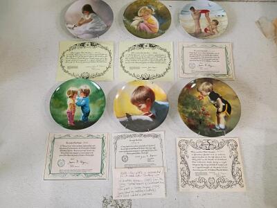 Donald Zolan Limited Edition Collector Plates, Pemberton & Oakes, COA, Numbered, 8.5"