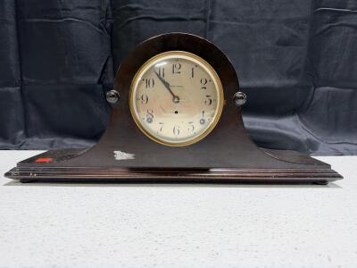 Seth Thomas Tambour No. 12 Mahogany Mantel Clock with No. 89 Movement