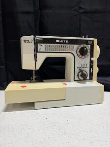 White 1099 Mechanical Sewing Machine Jeans Machine, 125W, Zigzag, 12+ Stitches, Free Arm