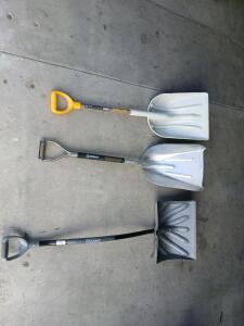 Kobalt, True Temper & Vulcan Snow/Utility Shovels - Poly & Aluminum Blades, 42-54 in, D-Grip Handle