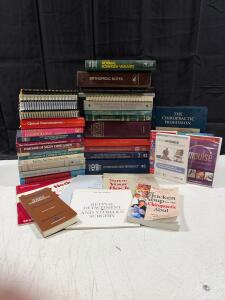 Large Lot of 38 Medical & Chiropractic Books and DVDs &ndash; Anatomy, Neurology, PDR, Impulse Training