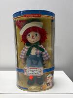 Brass Key Raggedy Andy Porcelain Keepsake Doll 12&rdquo; Classic, 2005, Boxed, Item #2248 & Handmade Rabbit by Ray - 3