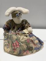 Brass Key Raggedy Andy Porcelain Keepsake Doll 12&rdquo; Classic, 2005, Boxed, Item #2248 & Handmade Rabbit by Ray - 7