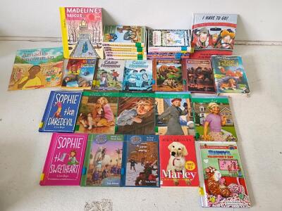 32-Book Children&rsquo;s Chapter & Picture Book Lot &ndash; American Girl, Horrible Harry, Hank the Cowdog