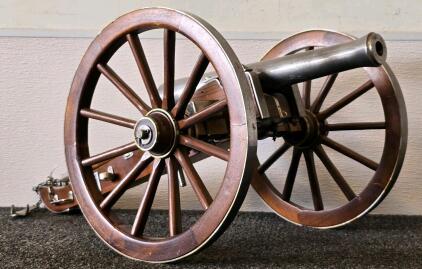 Jukar Spain .70 Caliber Black Powder Miniature Field Cannon, Functional, Accessories Included