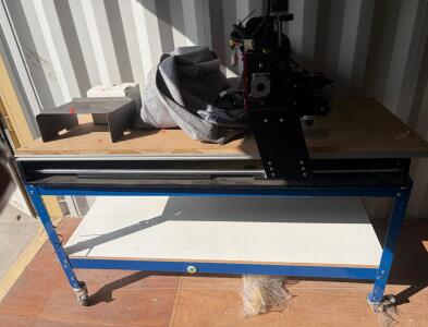 Next Wave CNC Shark HD4 Benchtop CNC Router With Porter-Cable 6912 Spindle & Rolling Shelving (Connex 6)