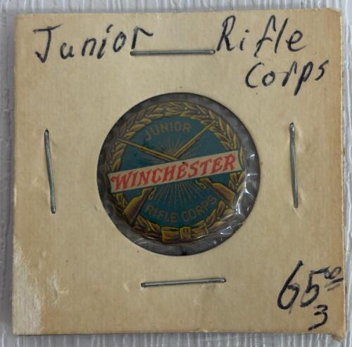 Winchester Junior Rifle Corps Pinback Button, Circa 1920s, 7/8" Diameter