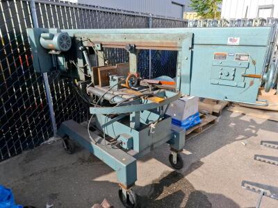 Ellis 4000 Mitre Band Saw, 2HP Leeson Motor, 22" Flat, 13.5" Round Capacity, 230V, Serial 40018046. ( unable to test)