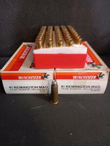 Winchester .41 Rem Mag 175gr Silvertip HP Ammo &ndash; 100 Rounds