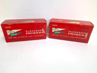 Remington Kleanbore No. 9&frac12; Large Rifle Primers, Non-Corrosive, 1000 ct Boxes, Vintage USA