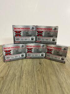 Winchester Super-X 20 Gauge 2-3/4" Rifled Slug Hollow Point, 1600fps, 5 Boxes (25 Rounds)