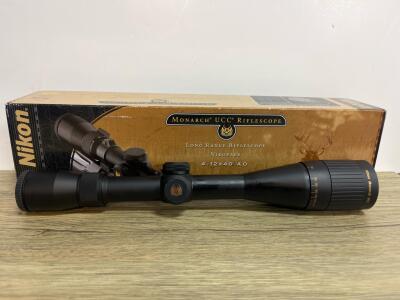 Nikon Monarch UCC 4-12x40 AO Riflescope, Nikoplex Reticle, Adjustable Objective, Matte Black