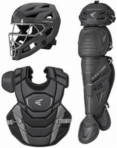 Easton Phenom Catcher&rsquo;s Gear Set Medium 12-15yr Helmet 7-1/8"&ndash;7-1/2", 16" Chest 15.5" Leg Charcoal (Shelf G)