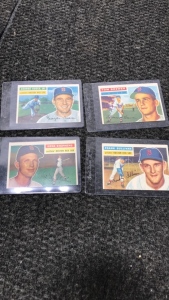 (4) 1956 Topps Red Sox Baseball Cards