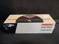 Federal Gold Medal Match .22 LR 40gr Solid Rimfire Ammunition - 500 Rounds, MPN 711B